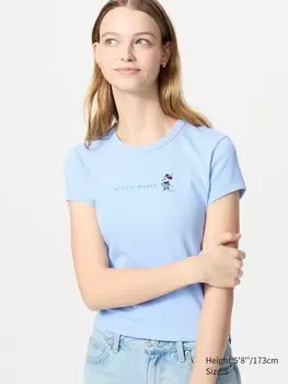 Футболки с принтом Uniqlo, цвет 61 синий