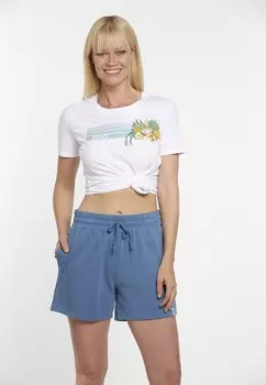 Футболки с принтом VIVID, белый