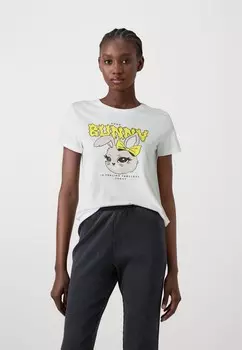 Футболки с принтом VMTASHIE Vero Moda, белый