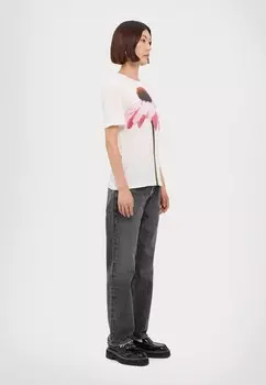 Футболки с принтом WOMENS FLOWER PS Paul Smith, белый