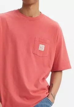 Футболки с принтом WORKWEAR TEE Levi's, розовый