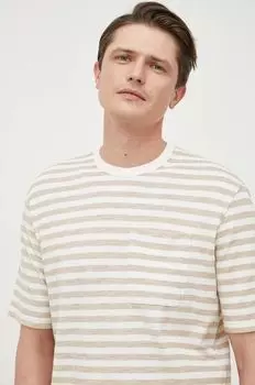 Футболки Sisley, бежевый