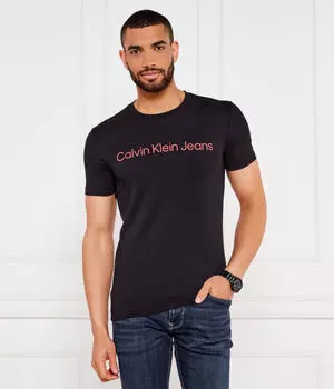 Футболки Slim fit Calvin Klein Jeans, черный