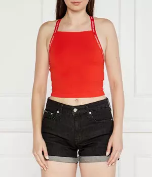 Футболки Slim fit Calvin Klein Jeans, красный