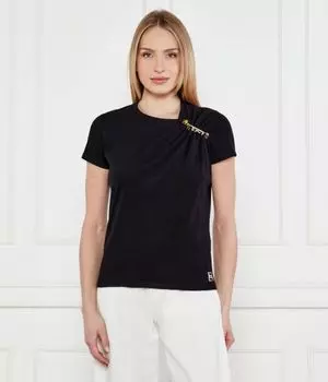 Футболки Slim fit Elisabetta Franchi, черный