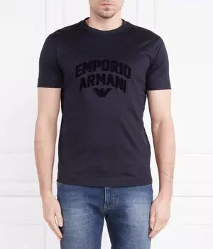 Футболки Slim fit Emporio Armani, синий