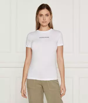 Футболки Slim fit Guess Jeans, белый