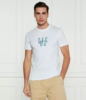 Футболки Slim fit Guess Jeans, белый