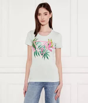 Футболки Slim fit Guess Jeans, голубой