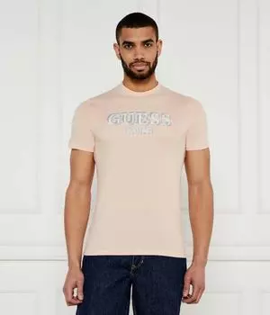 Футболки Slim fit Guess Jeans, оранжевый
