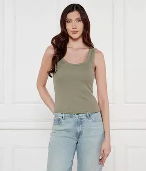 Футболки Slim fit Guess Jeans, зеленый