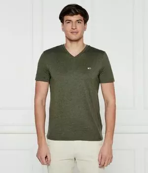Футболки Slim fit Tommy Jeans, зеленый