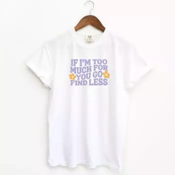 Футболки слишком много для тебя, окрашенные в готовой одежде Simply Sage Market