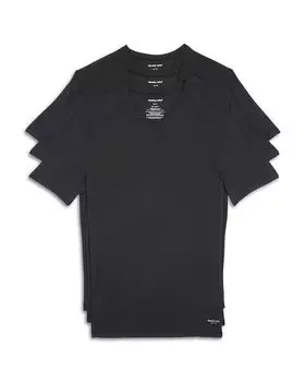 Футболки Stay Tucked с круглым вырезом, комплект из 3 штук Tommy John, черный