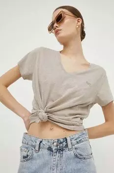 Футболки Superdry, бежевый