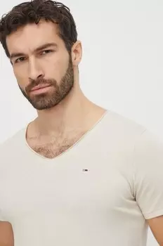 Футболки Tommy Jeans, бежевый