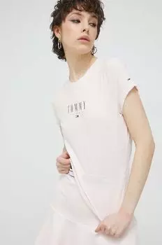 Футболки Tommy Jeans, розовый