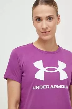 Футболки Under Armour, фиолетовый