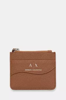 Футляр для карт Armani Exchange, коричневый