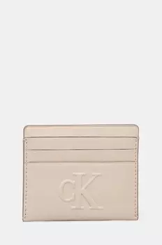 Футляр для карт Calvin Klein Jeans, бежевый
