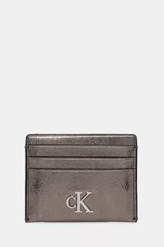 Футляр для карт Calvin Klein Jeans, серебряный