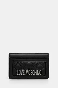 Футляр для карт Love Moschino, черный