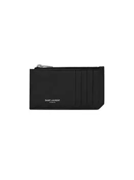 Футляр для карт на молнии Fragments Saint Laurent, неро