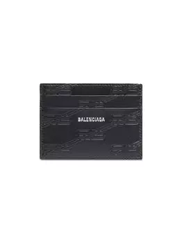 Футляр для карт с тиснением Monogram в коробке Balenciaga, черный