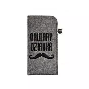Футляр для очков, дедушкины усы HOCA, серый