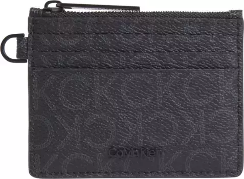 Футляр для визиток Calvin Klein "CK MUST MONO CARDHOLDER 6CC ZIP", карман для карточек, черный