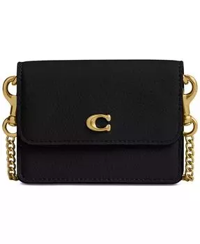 Футляр для визиток Essential с полуоткидной крышкой Coach, белый