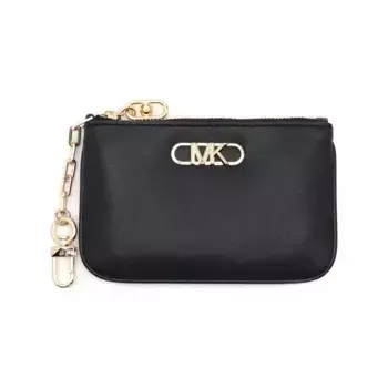 Футляр из кожи на карте Michael Kors, черный