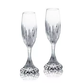 Фужеры Massena Champagne Flute, Set of 2 Baccarat, белый