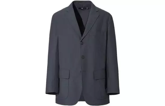 FW20 Jil Sander Collaboration Series деловой костюм мужской темно-серый Uniqlo, темно-серый