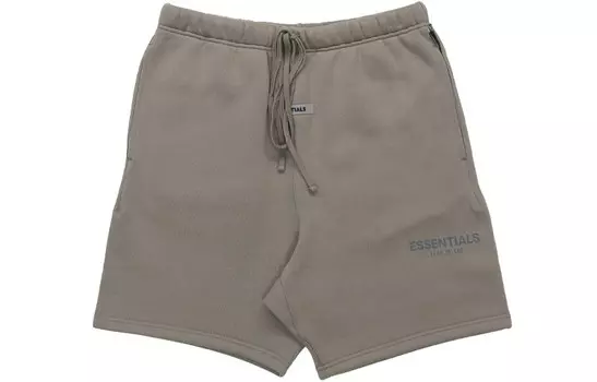 FW20 Повседневные шорты унисекс серо-коричневый Fear Of God Essentials, коричневый