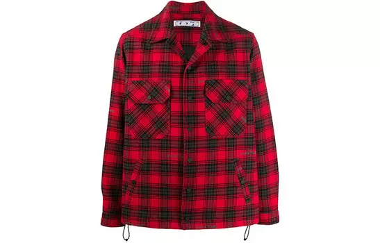 FW20 Рубашка мужская красная Off-White, красный