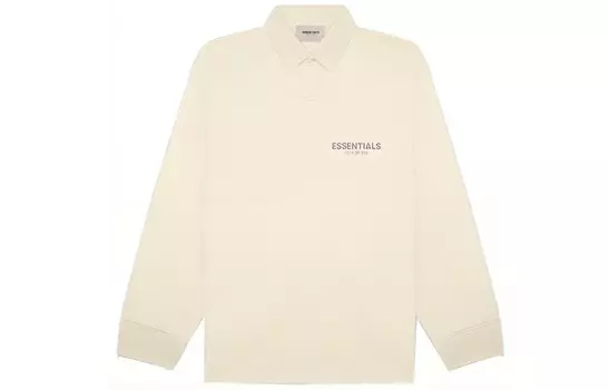 FW20 Рубашка унисекс кремового цвета Fear Of God Essentials, кремовый