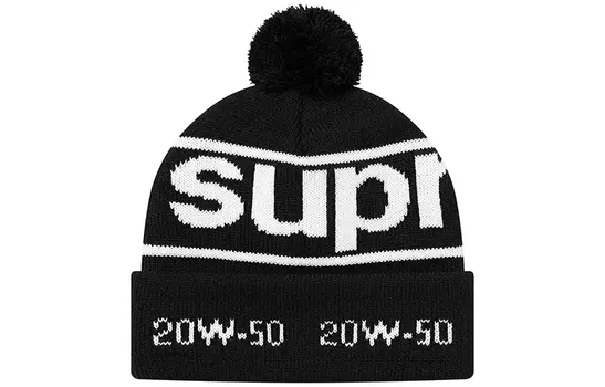 FW20 Шапка-бини унисекс Supreme, белый/синий