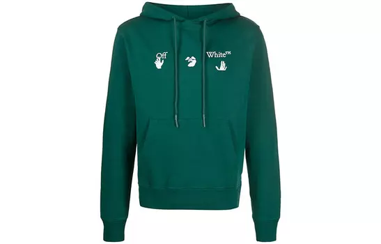 FW20 Толстовка мужская зеленая Off-White, зеленый