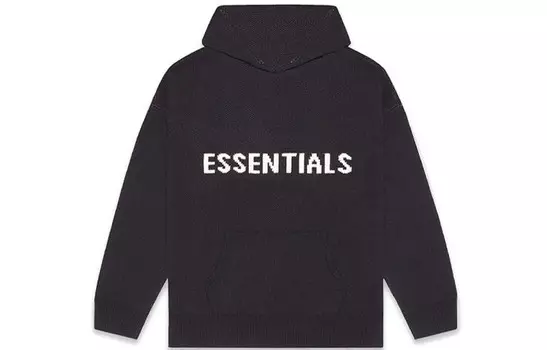 FW20 Толстовка унисекс черная Fear Of God Essentials, черный