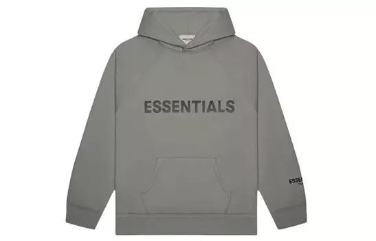 FW20 Толстовка унисекс угольно-серая Fear Of God Essentials, серый