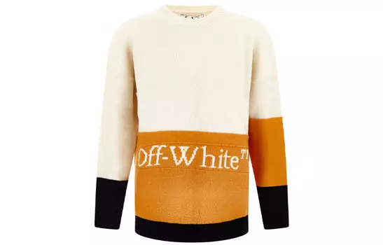 FW21 Свитер мужской белый Off-White, белый