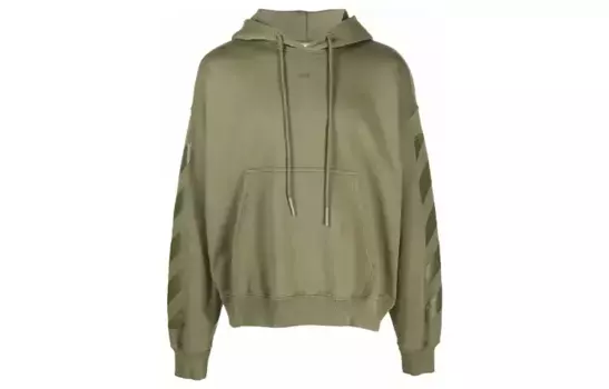 FW21 Толстовка мужская зеленая Off-White, зеленый
