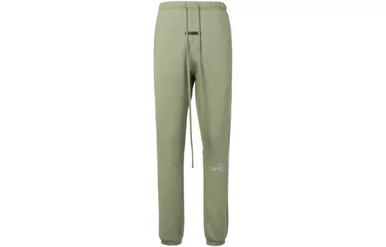FW21 Трикотажные спортивные штаны унисекс зеленые Fear Of God Essentials, зеленый