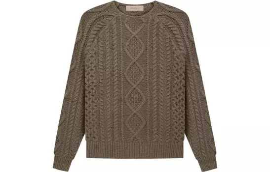 FW22 Кабельная вязка Дерево Fear Of God Essentials, цвет Wood