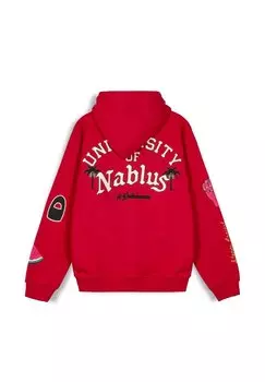 FW23 Grimey, Свитер с капюшоном Grimey, красный Sudadera Nablus Vintage