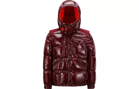 FW23 Karakorum Series Пуховик Мужской Бордо Красный Moncler