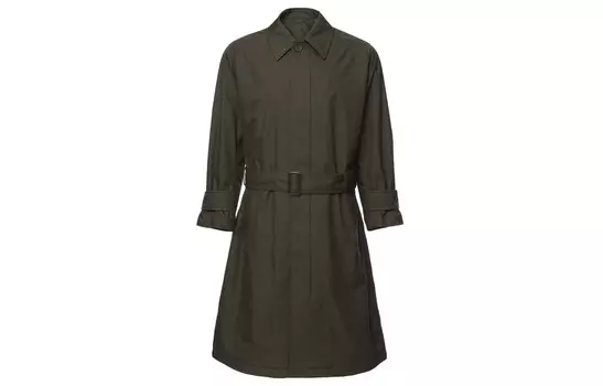 Однобортное пальто с подкладкой Uniqlo Unisex, 57 оливковый