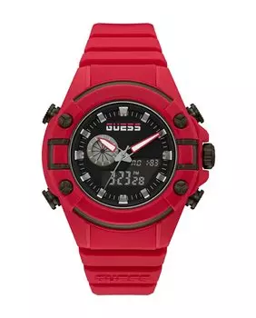 G Force GW0269G5 силиконовые мужские часы с красным ремешком Guess, красный