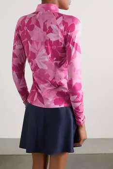 G/FORE Топ из эластичного технического джерси с цветочным принтом, фуксия